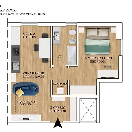 Lejlighed Casa San Paolo - Citta - By Host4u *